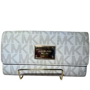 Michael Kors White and Gold Wallet